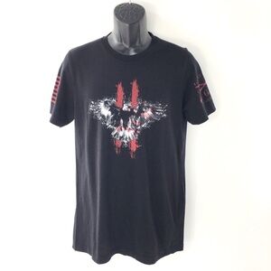 Grunt Style Mens T-Shirt Graphic Eagle This We'll Defend US 1776 Black Sz M